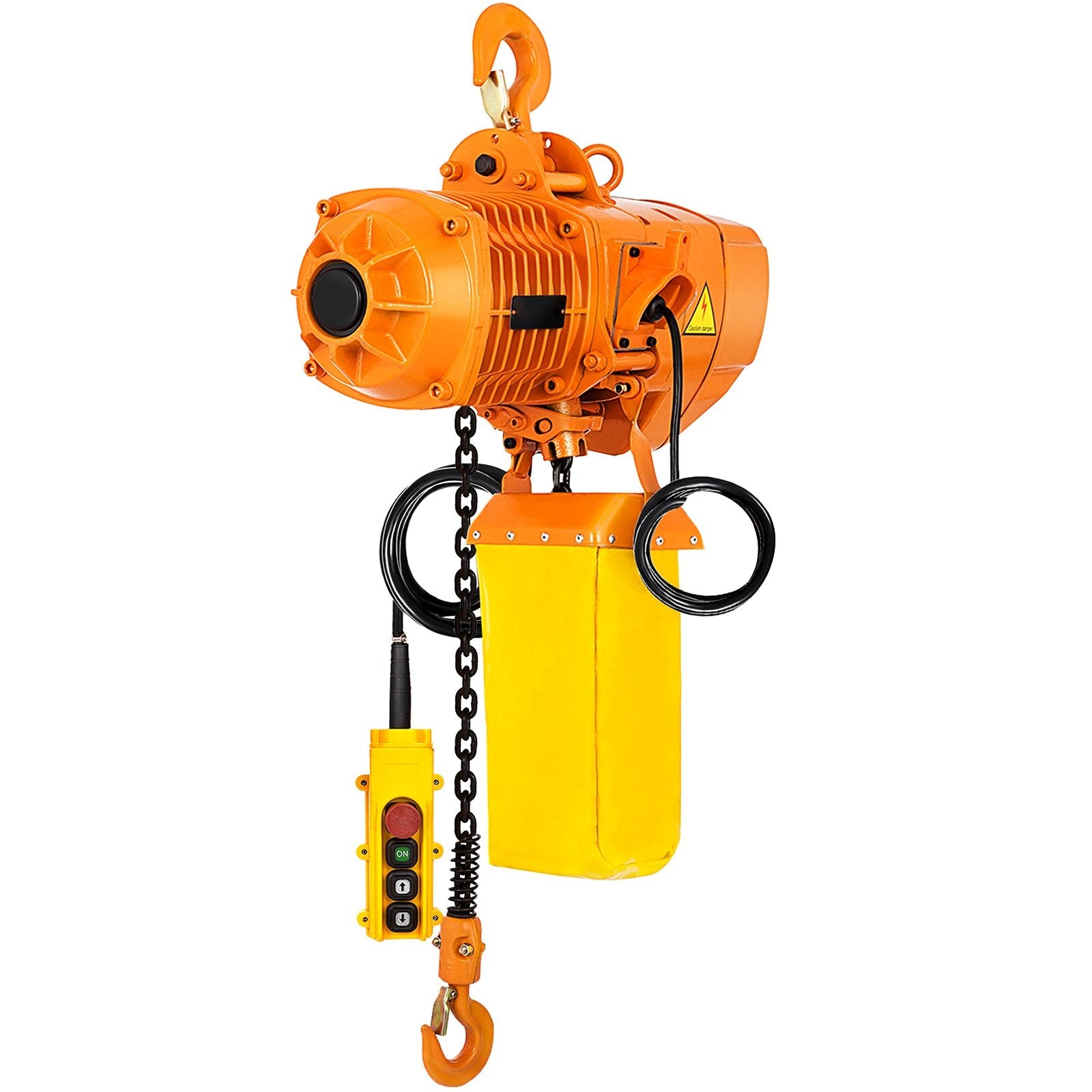 VEVOR 1 Ton Electric Chain Hoist, Single Phase 2200Lbs 10ft Lift Height with Electrical Hook, Mount Chain Hoist G80, Double Chain with Pendant Control 110V for Logistics, Factories and Agriculture 