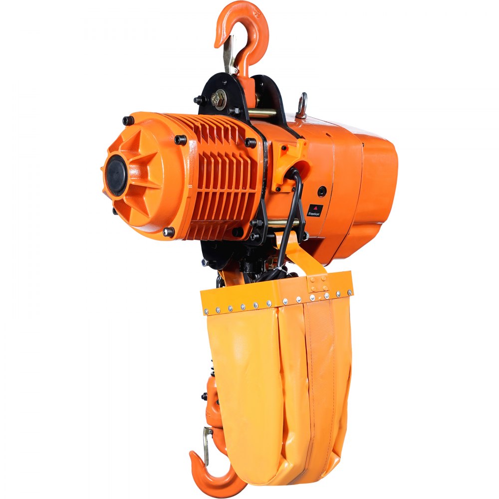 VEVOR Electric Chain Hoist, 4400 lbs/2 ton Capacity, 20 ft Lifting Height, 26 ft/min Speed, 220V, Three Phase Overhead Crane with G100 Chain, Wireless Remote Control for Garage, Shop, Hotel, and Home 