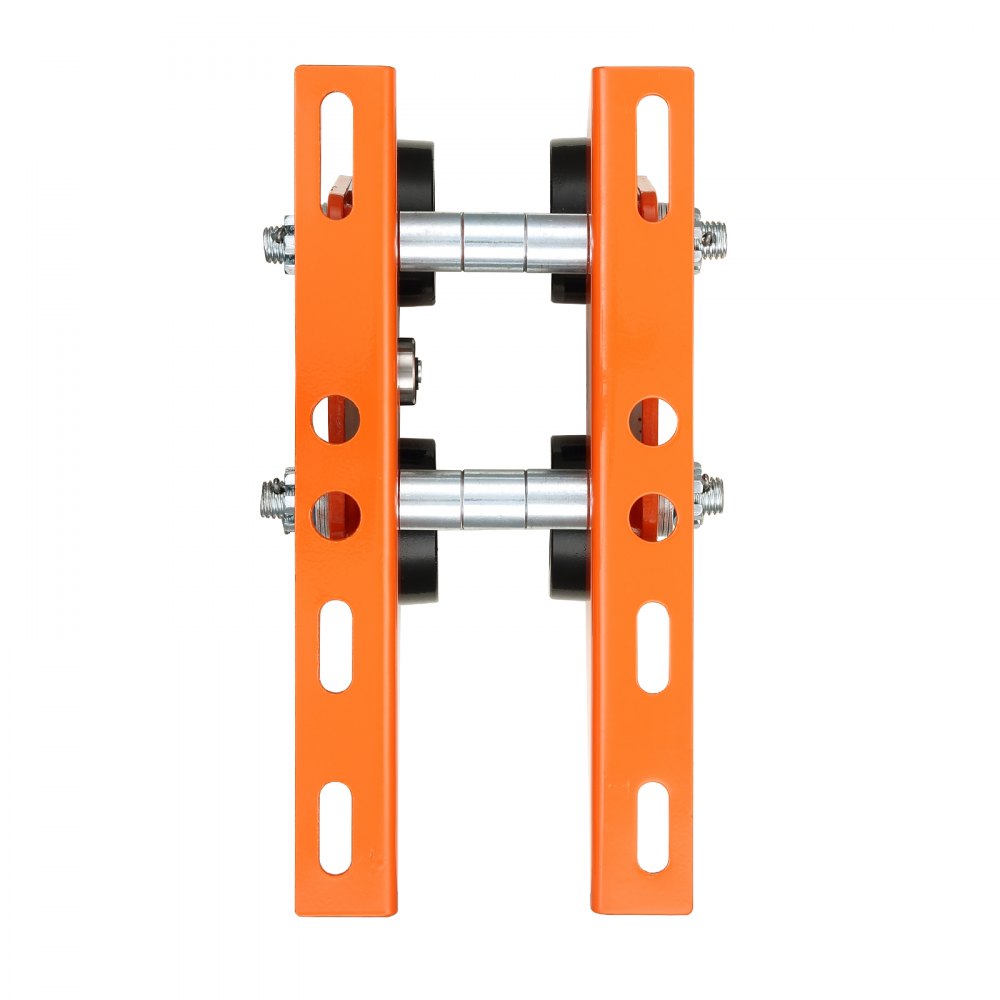 VEVOR Electric Hoist Manual Trolley, 2200 lbs/1 Ton Capacity for PA200 PA250 PA300 PA400 PA500, Push Beam Trolley with Dual Wheels, 2.68"-4.33" Adjustable Beam Flange Width for Straight Curved I Beam 