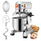 VEVOR Commercial Food Mixer 20Qt 750W 3 Speeds Adjustable 105 180 and 408 RPM Food Processor Heavy Duty with Stainless Steel Bowl Dough Hooks Whisk Beater for Schools Bakeries Restaurants Pizzeria