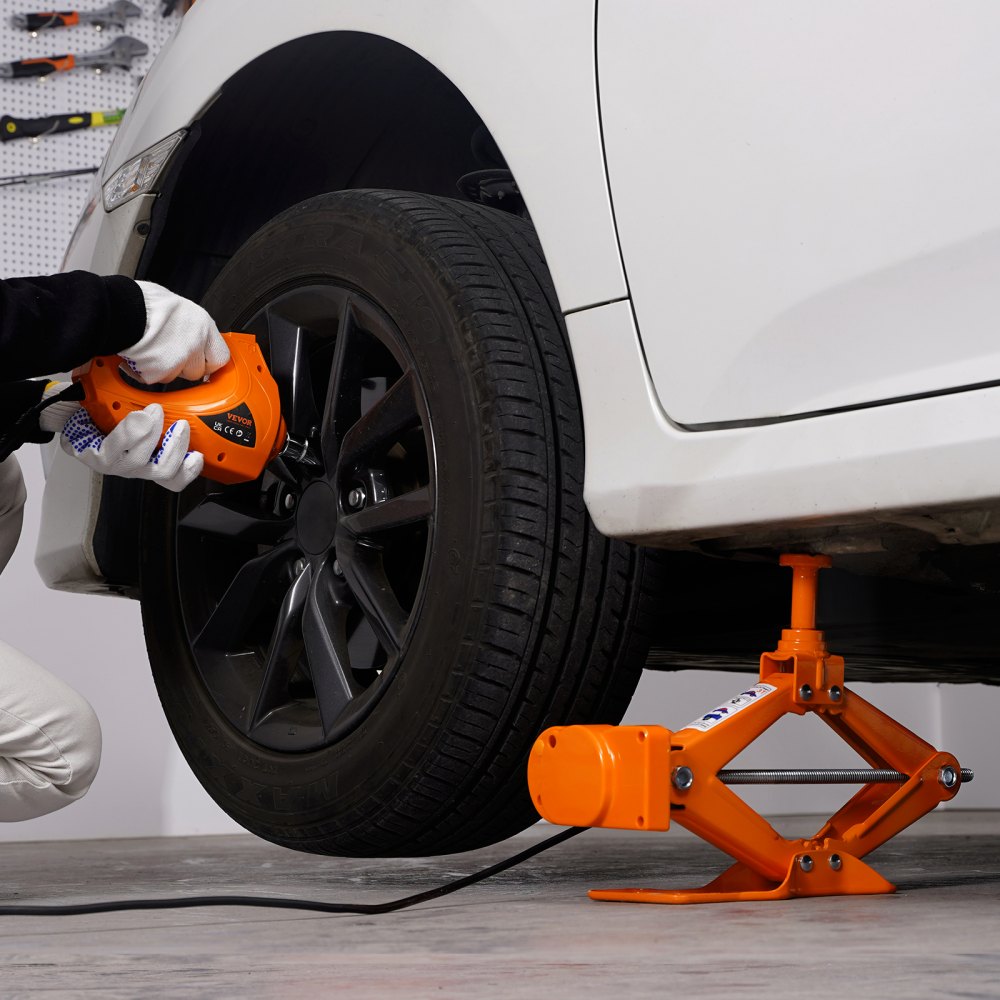 VEVOR Electric Car Jack Floor Jack 3 Ton Electric Scissor Jack Car Repair Tool 