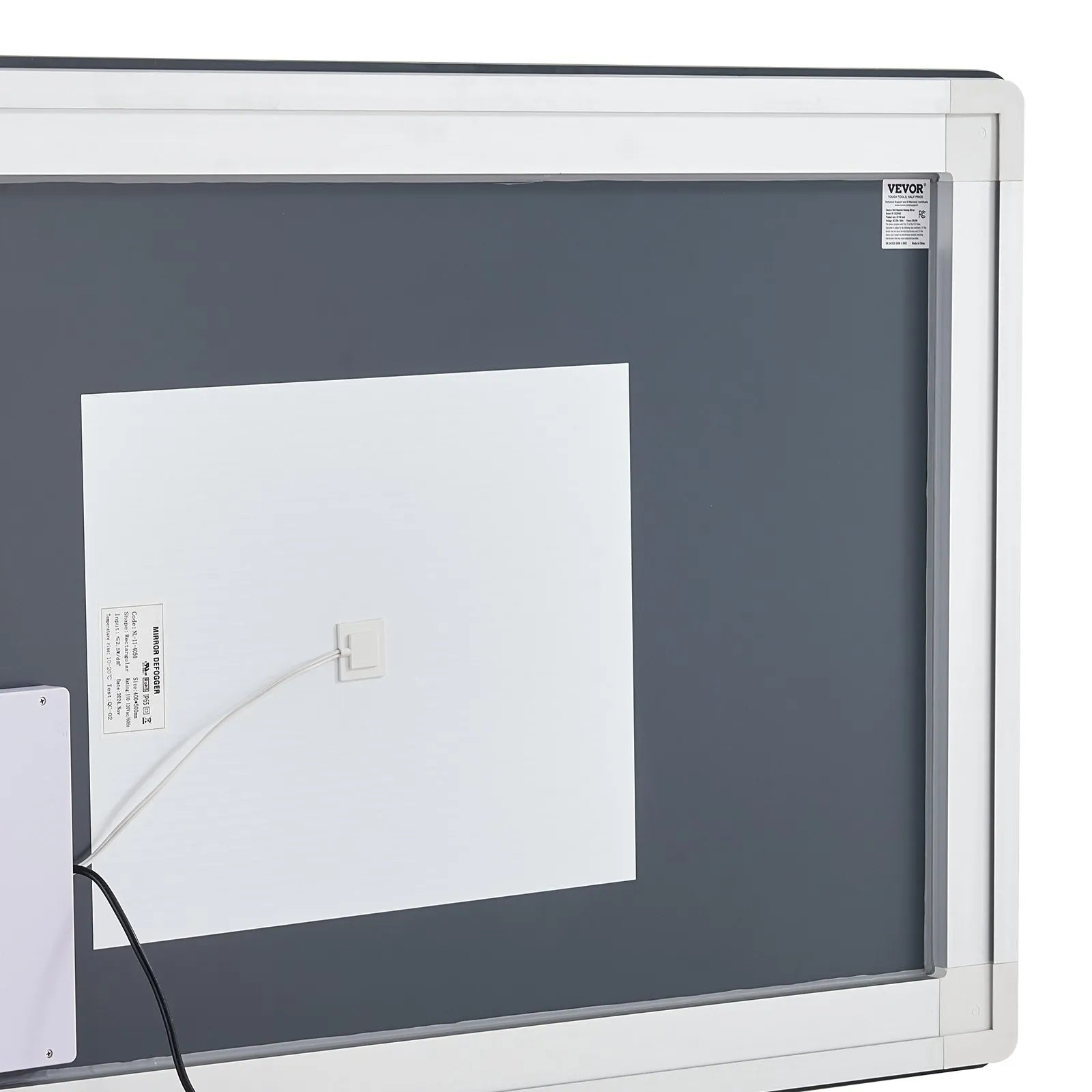 VEVOR LED Bathroom Mirror 3 Colors Anti-fog Wall Mounted Vanity Mirror 32" x 48"