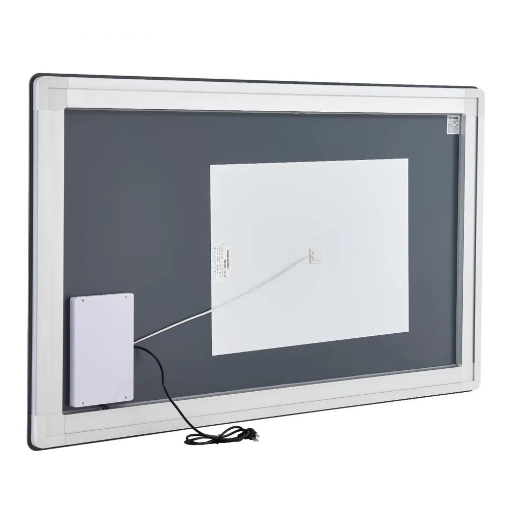 VEVOR LED Bathroom Mirror 3 Colors Anti-fog Wall Mounted Vanity Mirror 36" x 60"