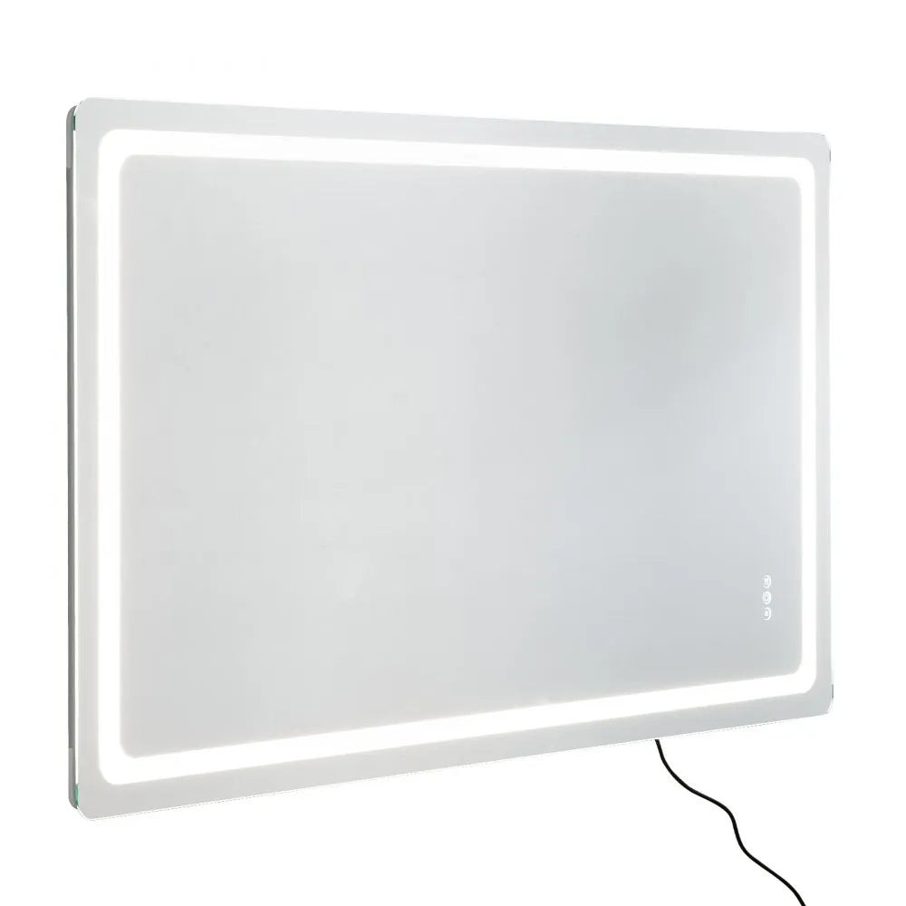 VEVOR LED Bathroom Mirror 3 Colors Anti-fog Wall Mounted Vanity Mirror 36" x 60"