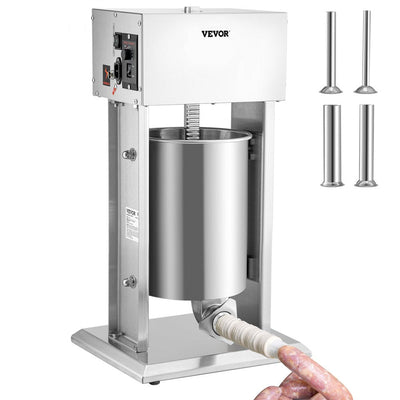 VEVOR Electric Sausage Stuffer 10L Variable Speed Sausage Maker Stainless Steel 