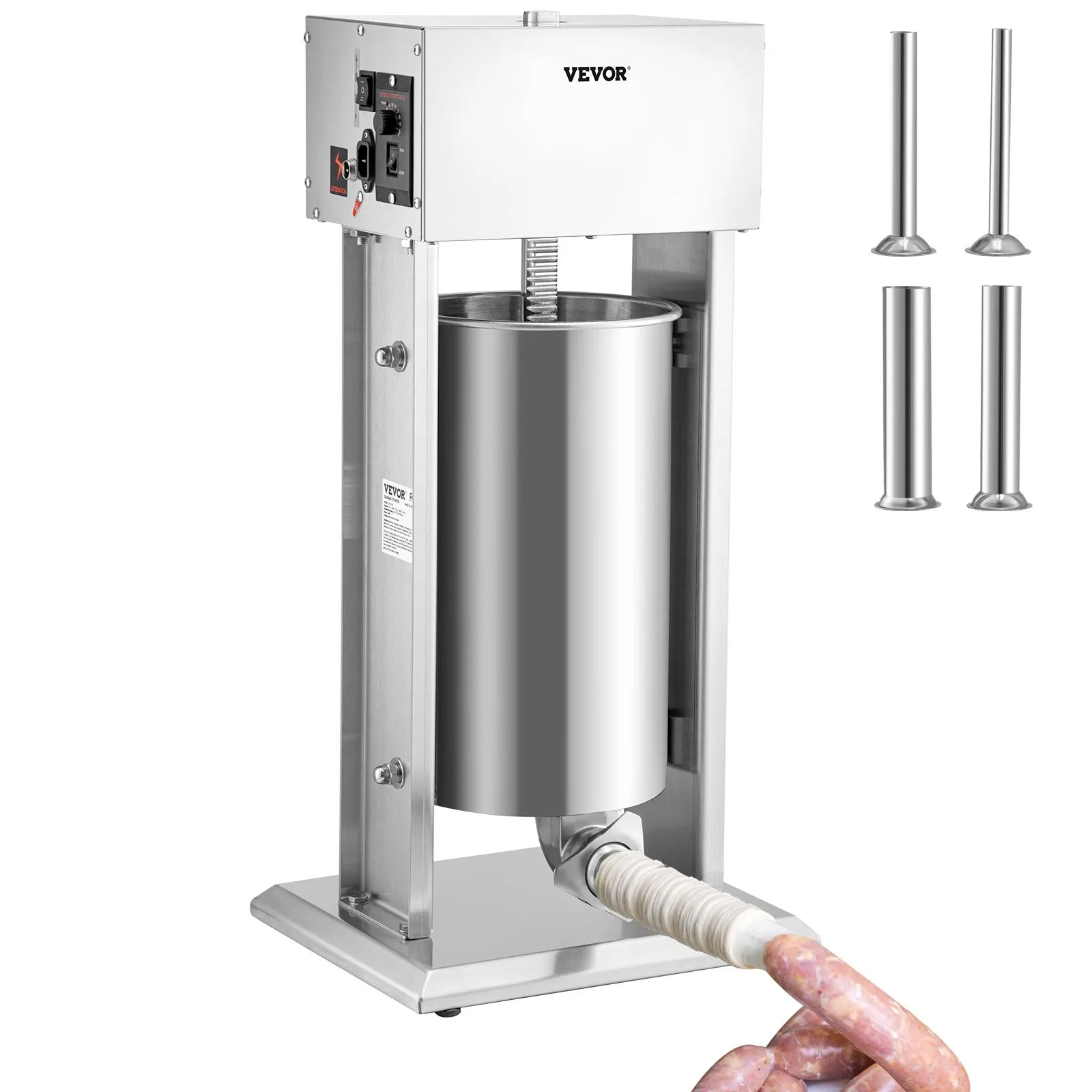VEVOR Electric Sausage Stuffer 15L Variable Speed Sausage Maker Stainless Steel