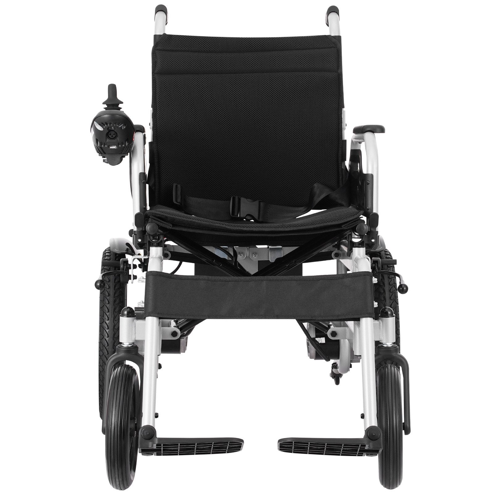 VEVOR Electric Wheelchair for Adults Seniors, 265 lbs Weight Capacity, 17.5in Width Lightweight Foldable Motorized Power Wheelchairs, UP to 12.5Miles Range All Terrain Power Chair, Adjustable Backrest 