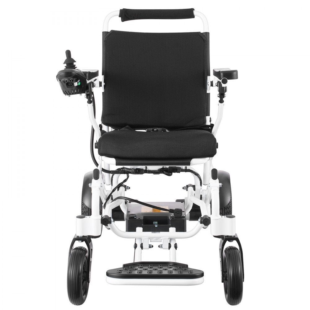 VEVOR Electric Wheelchair for Adults Seniors, 300 lbs Weight Capacity, 17.7 in Width Lightweight Foldable Motorized Power Wheelchairs, UP to 12.5 Miles Range All Terrain Aluminum Alloy Chair 