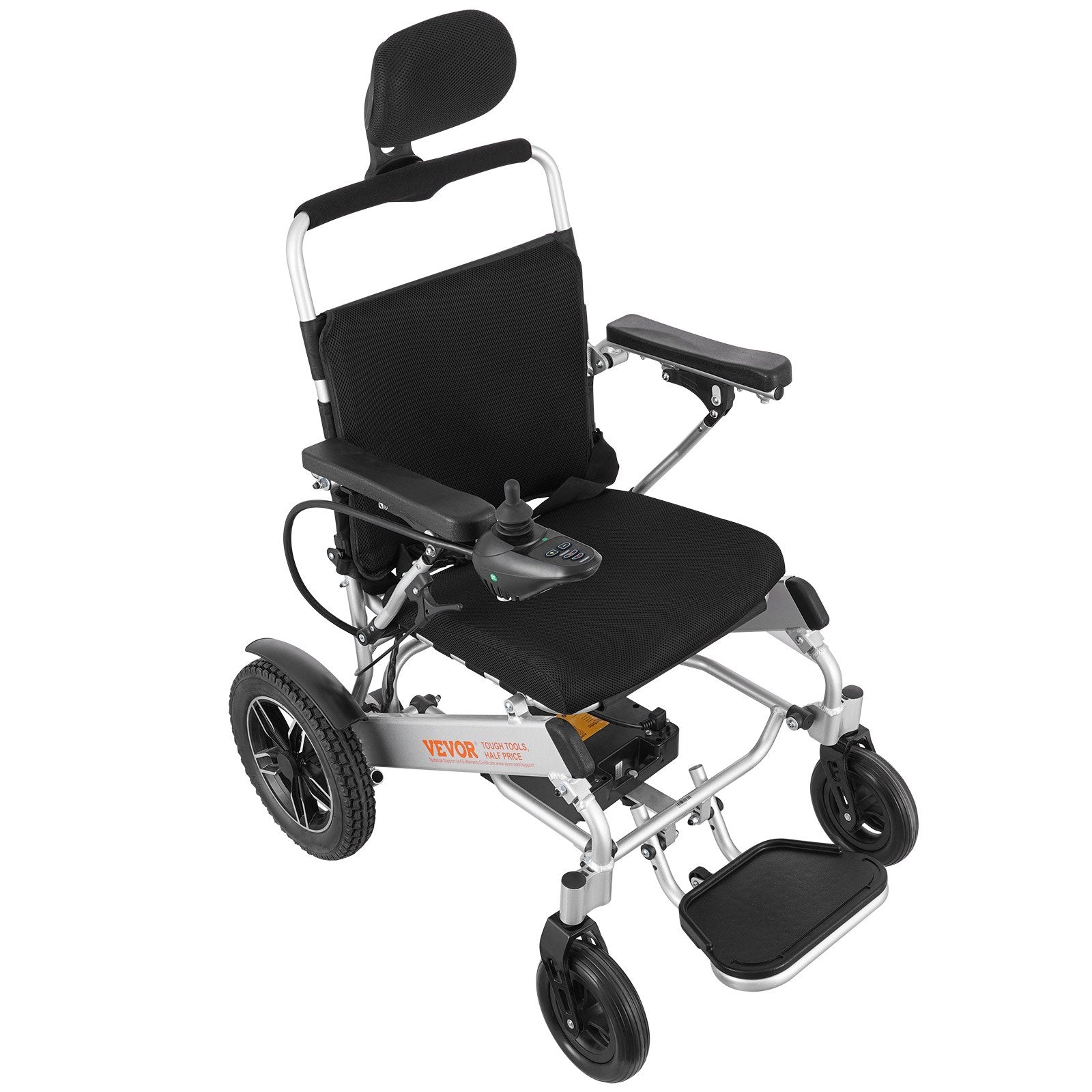 VEVOR Electric Wheelchair for Adults Seniors, 300 lbs Weight Capacity, 20 in Width Lightweight Foldable Motorized Power Wheelchairs, Long Range All Terrain Aluminum Alloy Chair, Adjustable Backrest 