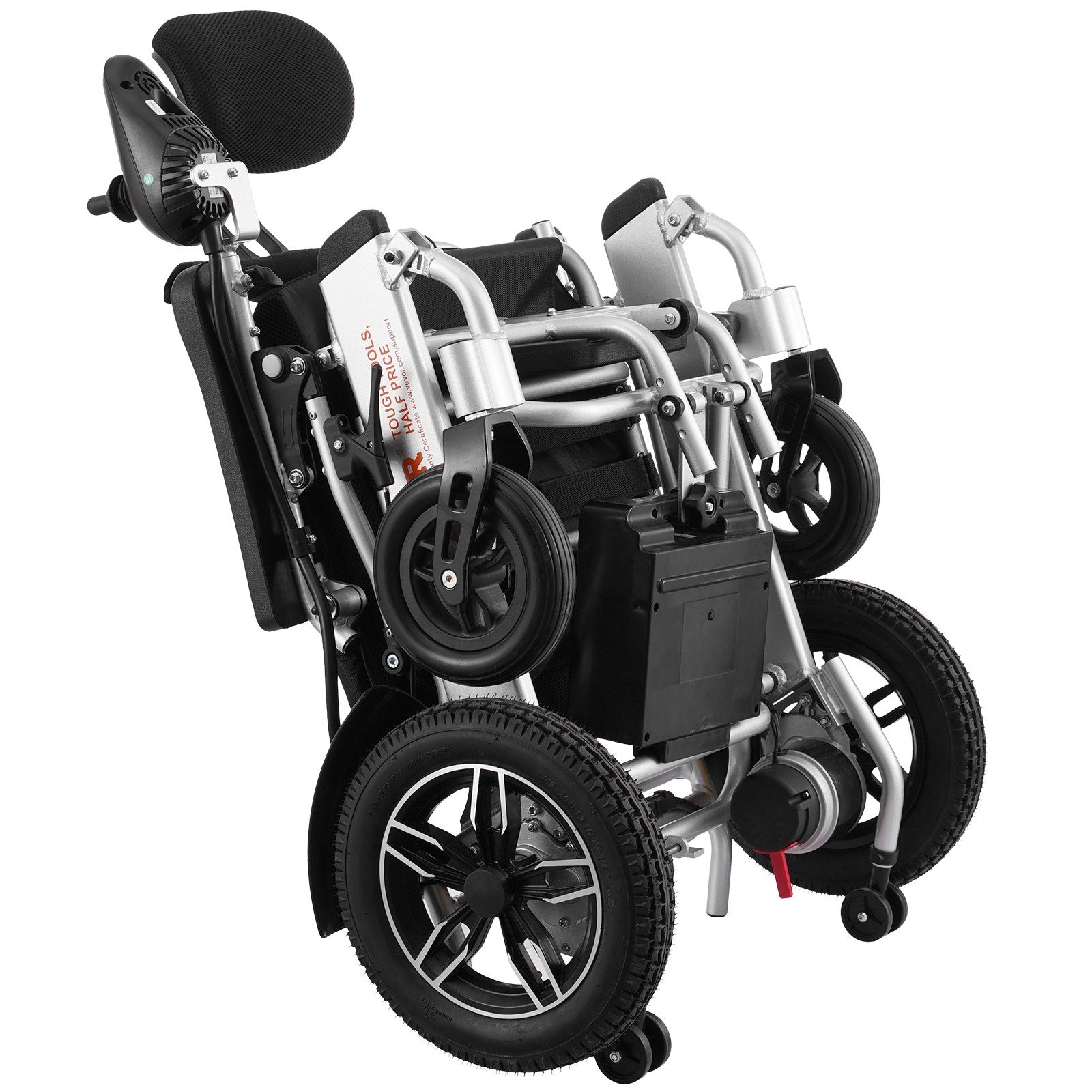 VEVOR Electric Wheelchair for Adults Seniors, 300 lbs Weight Capacity, 20 in Width Lightweight Foldable Motorized Power Wheelchairs, Long Range All Terrain Aluminum Alloy Chair, Adjustable Backrest 