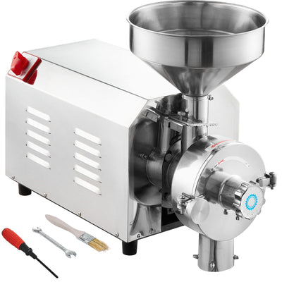 VEVOR Grain Grind Mill Grain Grinding Machine 2200W Food Processing Machinery 
