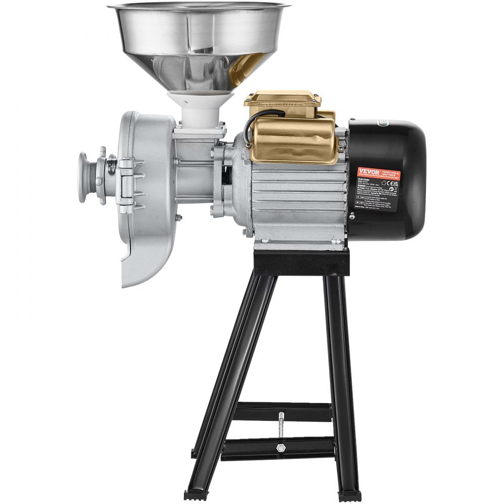 VEVOR 3000W Electric Grain Grinder Corn Wheat Flour Cereal Mill Wet & Dry 