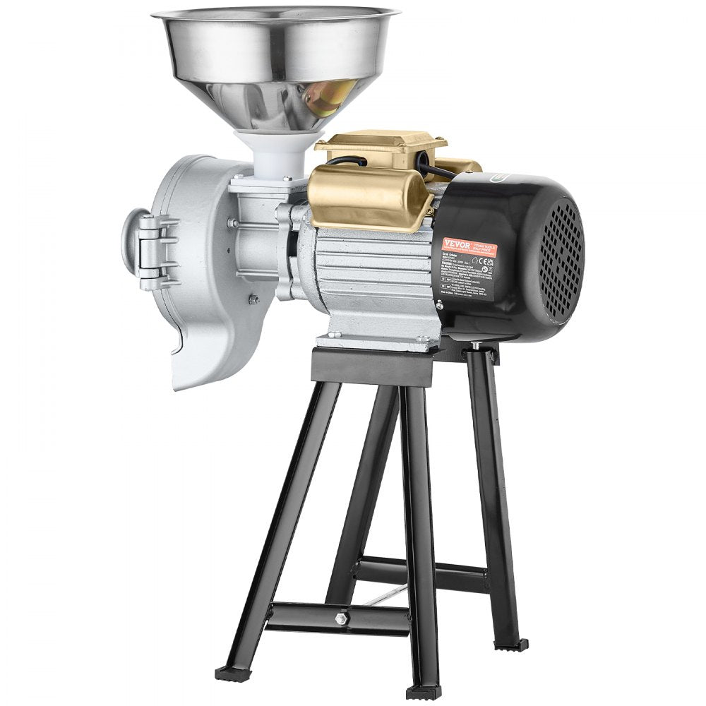 VEVOR 3000W Electric Grain Grinder Corn Wheat Flour Cereal Mill Wet & Dry 