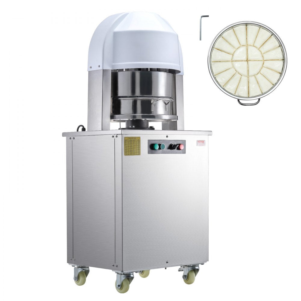 VEVOR Electric Dough Divider 20PCS Automatic Dough Cutter Bread Maker for Bakery 