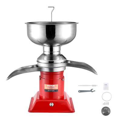 VEVOR Milk Cream Centrifugal Separator, 304 Stainless Steel Electric Cream Separators, 100L/H Output 10500RPM Goat Milk Separator, 30W Cow Cream Separator, Milk Skimmer with 5L Bowl Capacity, 100-240V 