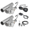 VEVOR Electric Exhaust Cutout, 2.5 Inch 2PCS Universal Stainless Steel Exhaust Valve Kit with One Controller Remote Kit, Cut Out Valve, Y Pipe, Remote Control, Fits Trucks, Sedans, Sports Cars, SUVs