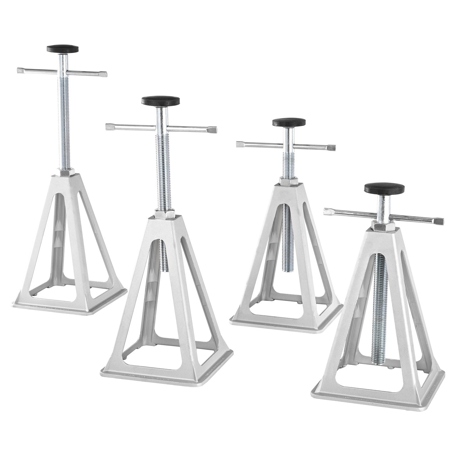 VEVOR RV Stabilizer Jacks, 4 Pack Aluminum RV Leveling Jacks, RV Stack Jacks for RV Travel Trailer Camper, Single Screw Jack Support up to 6000 Lbs, Adjustable from 11 inch to 17 inch 
