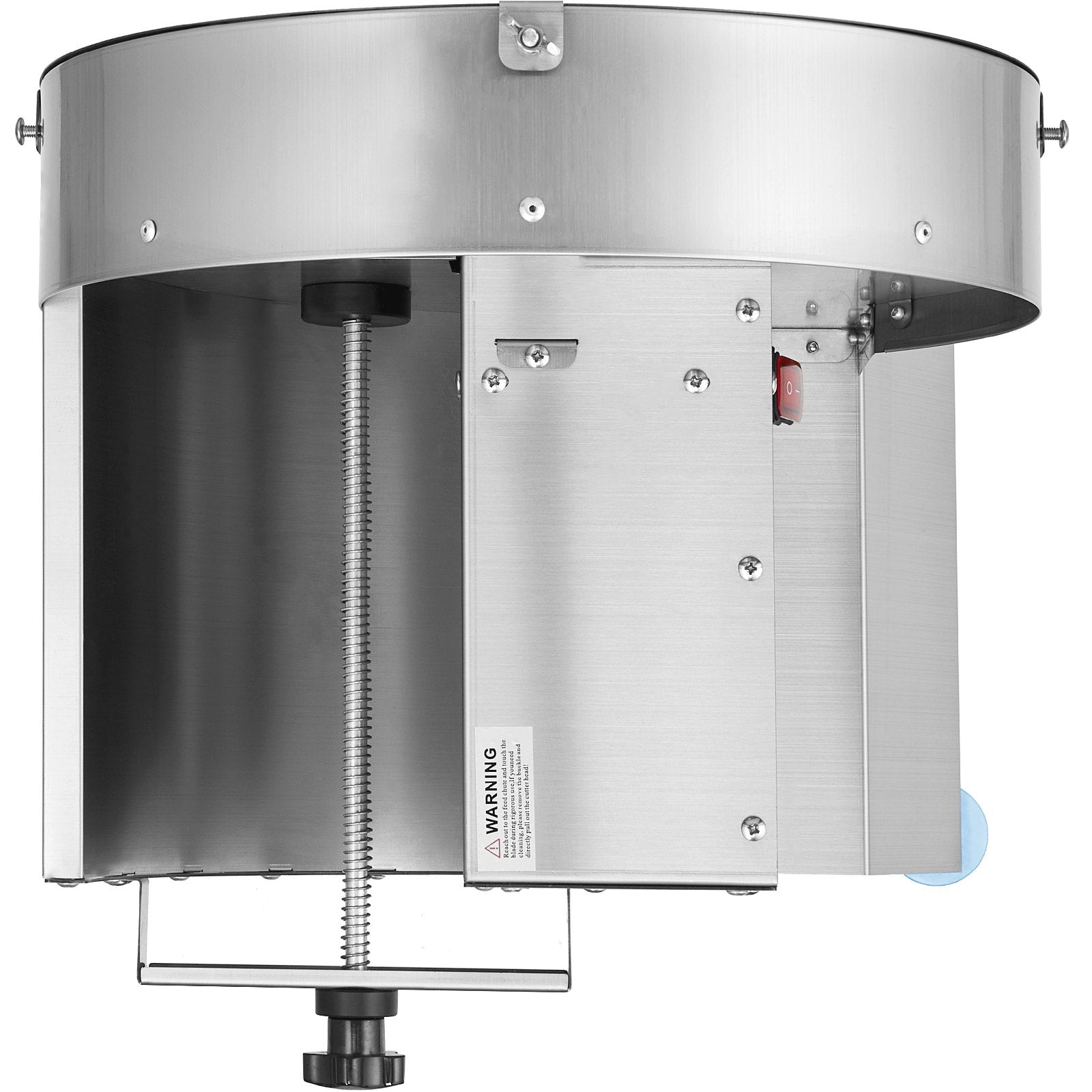 VEVOR Electric Vegetable Slicer, 0-0.5"/0-12mm Thickness Adjustable Commercial Slicer Machine, Convertible to Manual, Stainless Steel Food Cutter Slicing Machine, Large Feed Port for Potato, Tomato 