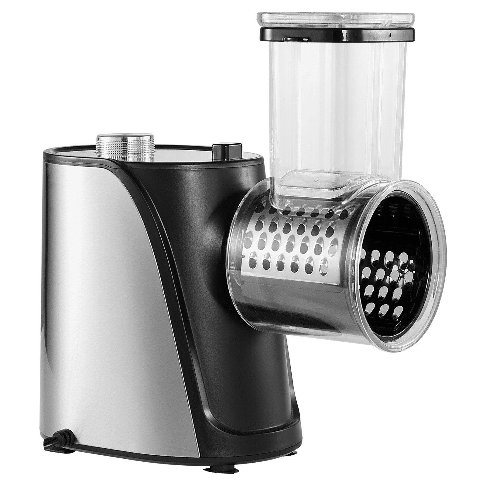 VEVOR Electric Cheese Grater Salad Maker, 250W Salad Shooter, Electric Vegetable Slicer Shredder Chopper for Fruits with 5 Attachments, Stainless Steel Food Cutter for Vegetables, and Cheeses 