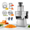 VEVOR Electric Vegetable Slicer, 4 in 1 Multifunctional Food Cutter, 200W Vegetable Chopper for Slicing Shredding Dicing and Slitting, with Cut-Resistant Gloves, for Commercial and Home Use