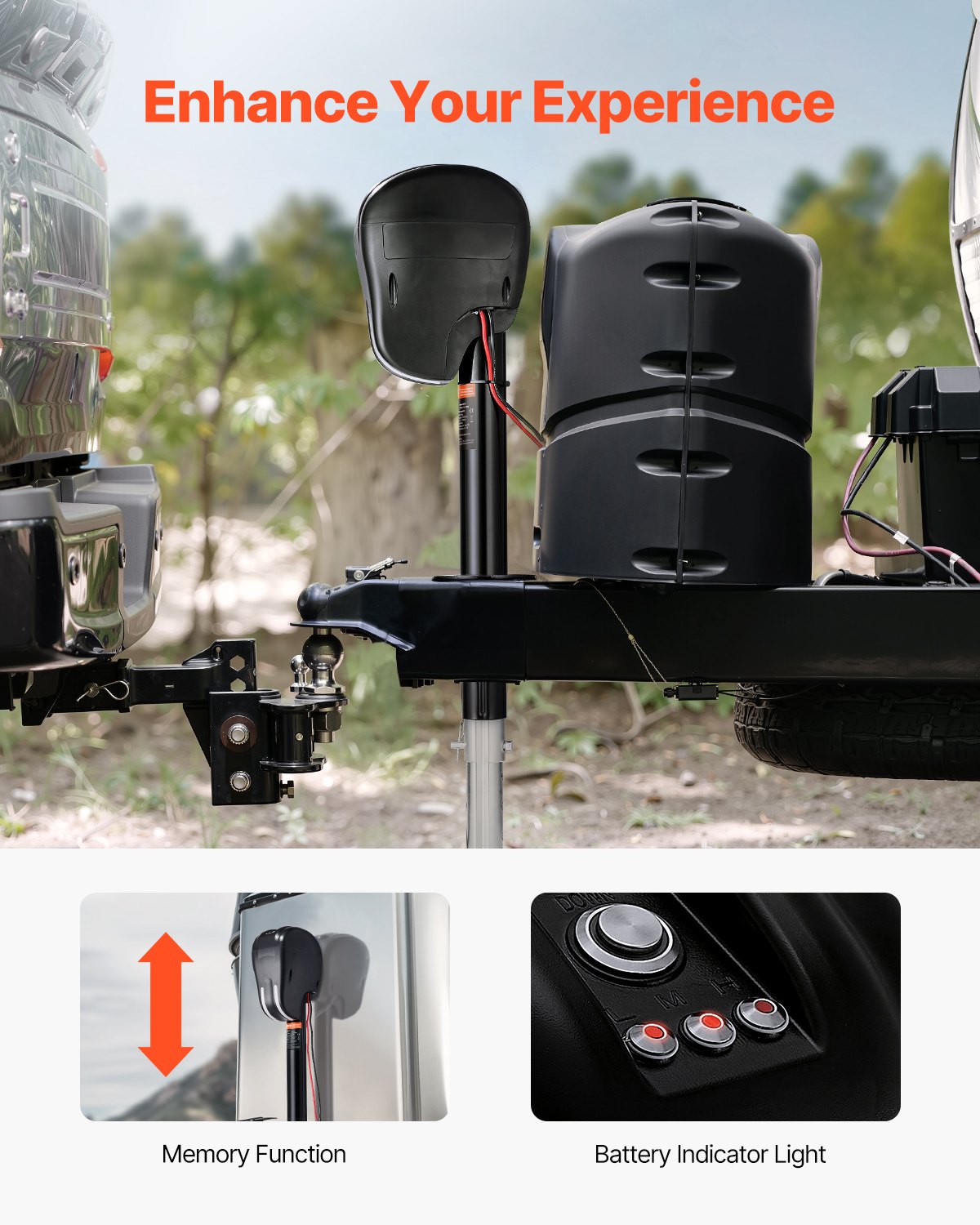 VEVOR Electric Trailer Jack 3500 lbs Power Tongue Jack for RV Trailer & Camper 