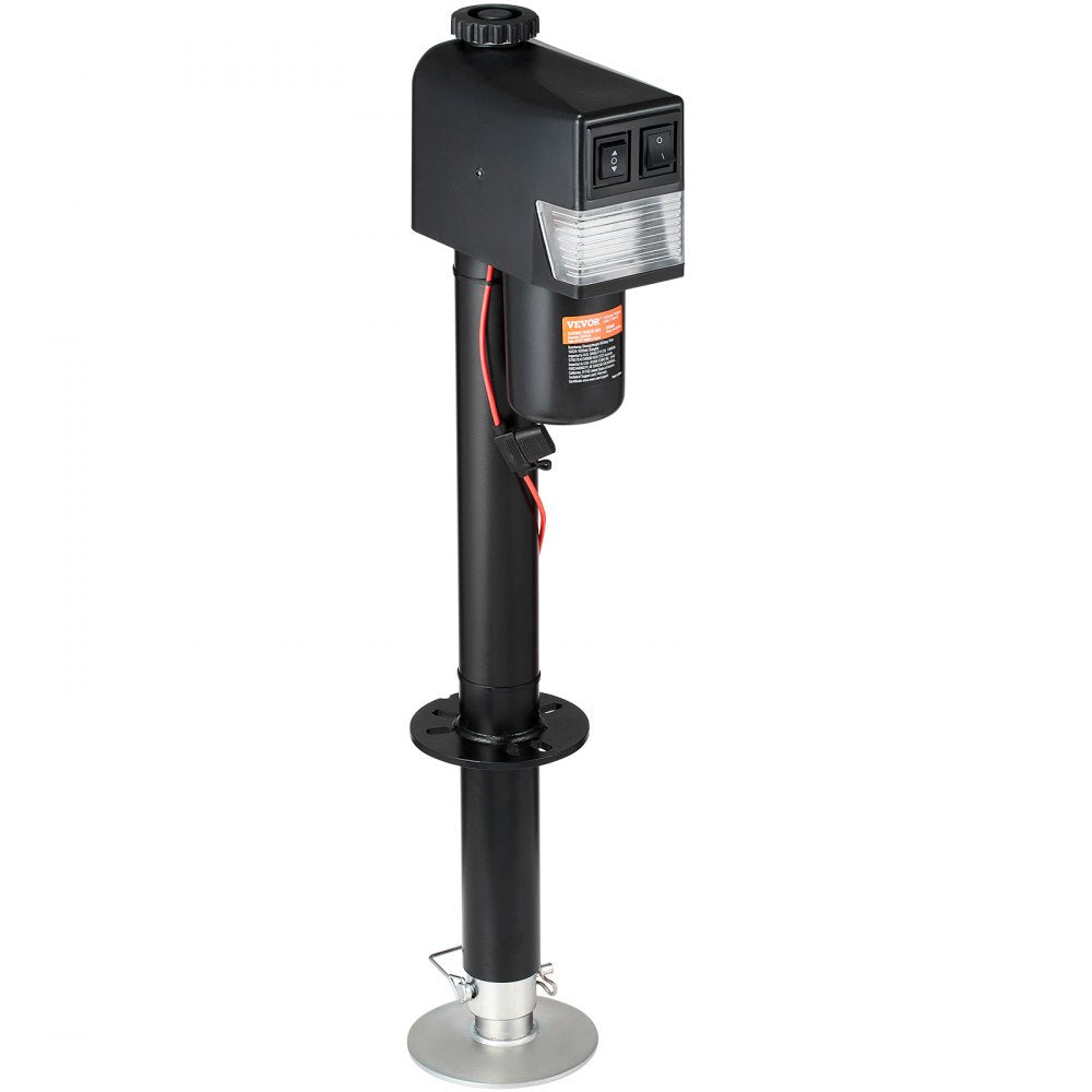 VEVOR Electric Trailer Jack, Power Tongue Jack Weight Capacity 3500 lbs, 9.84"-33.85" Electric Tongue Jack with Waterproof Cover for Lifting RV Trailer, Horse Trailer, Utility Trailer, Yacht Trailer 