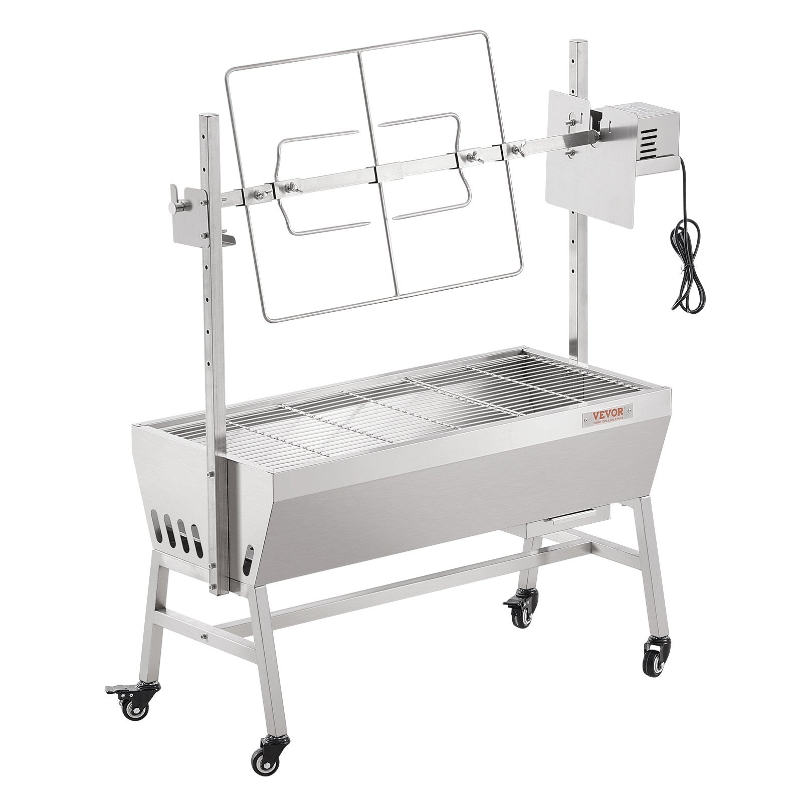 VEVOR Roaster Spit Rotisserie BBQ Grill Pig Lamb Chicken Roaster 42W 135 lbs 