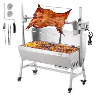 VEVOR Roaster Spit Rotisserie BBQ Grill Pig Lamb Chicken Roaster 42W 135LBS 