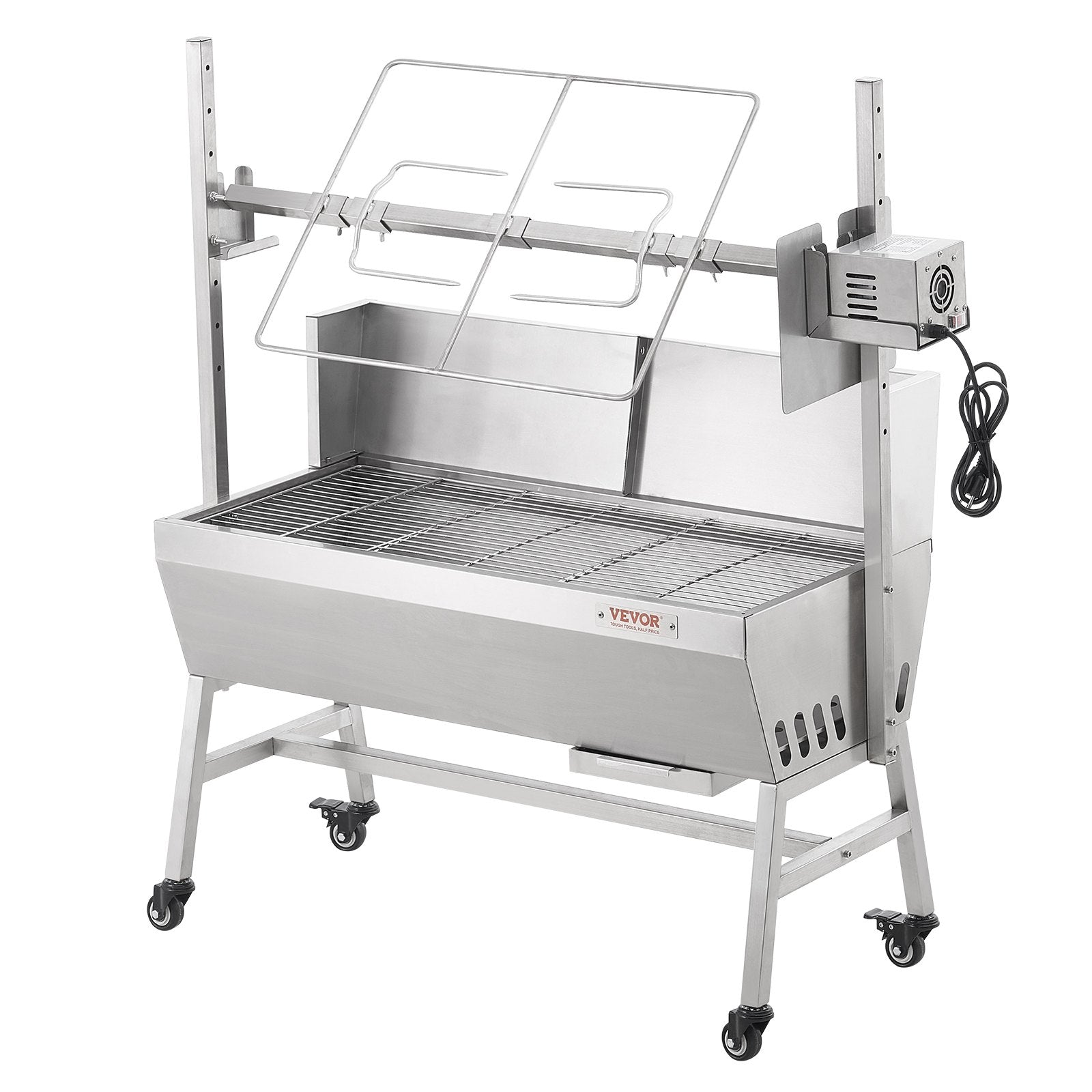 VEVOR Roaster Spit Rotisserie BBQ Grill Pig Lamb Chicken Roaster 42W 135LBS 