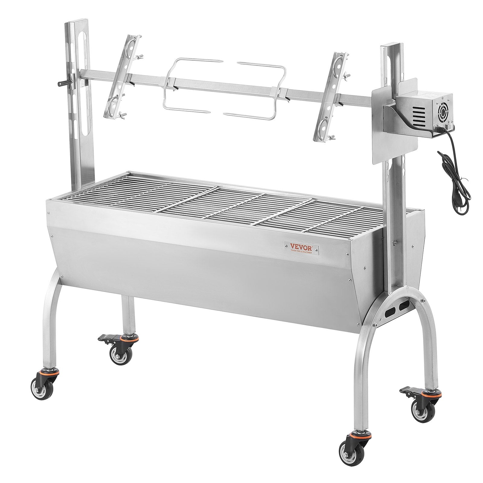VEVOR Roaster Spit Rotisserie BBQ Grill Pig Lamb Chicken Roaster 52W 198LBS 