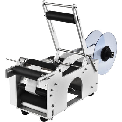 VEVOR Semi-Automatic Round Labeling Machine, 20-50pcs/min, Electric Bottle Label Applicator for Round Bottles, Round Bottle Labeler Suitable for Bottle Diameter 0.78-4.72 inches (with Pressing Bar) 