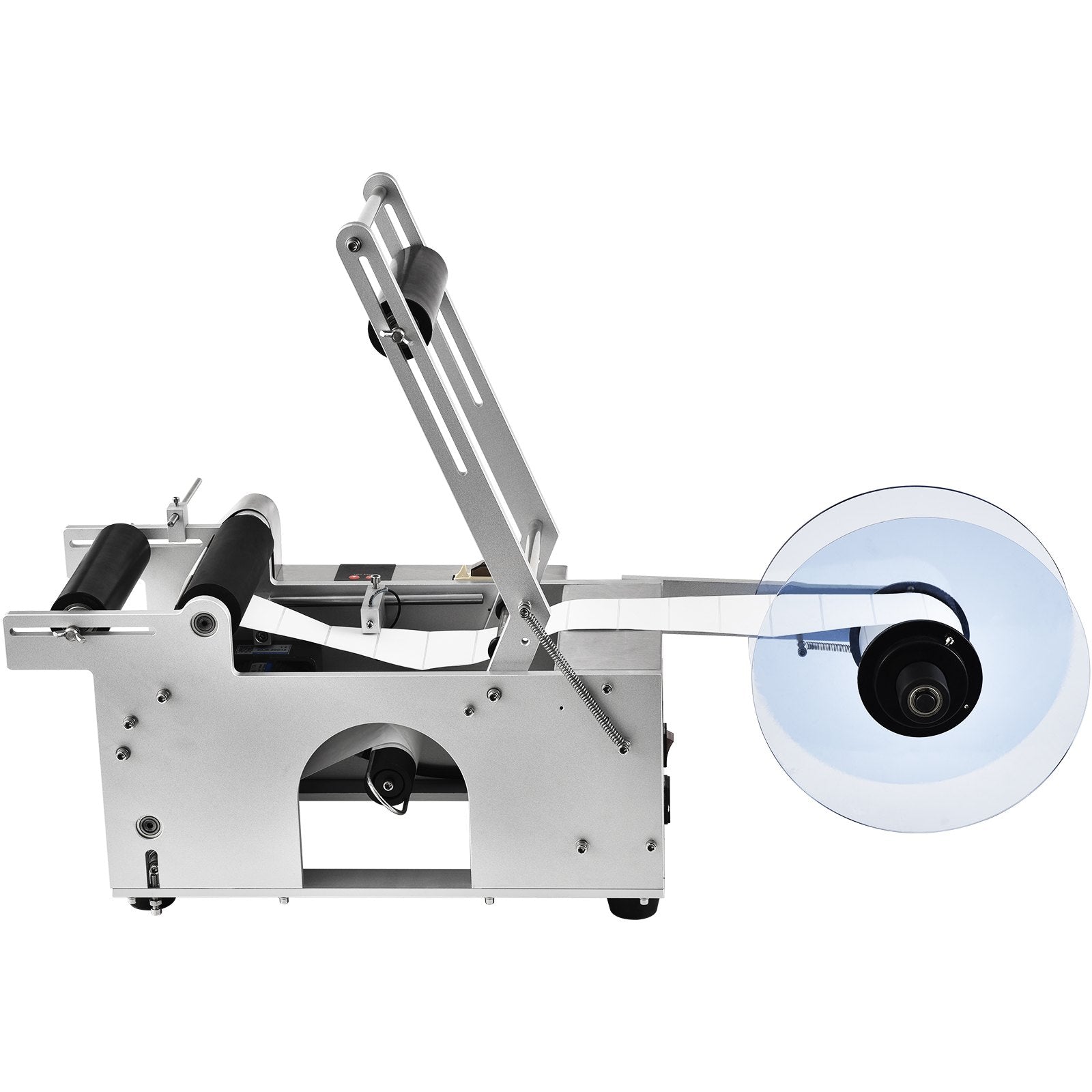 VEVOR Semi-Automatic Round Labeling Machine, 20-50pcs/min, Electric Bottle Label Applicator for Round Bottles, Round Bottle Labeler Suitable for Bottle Diameter 0.78-4.72 inches (with Pressing Bar) 