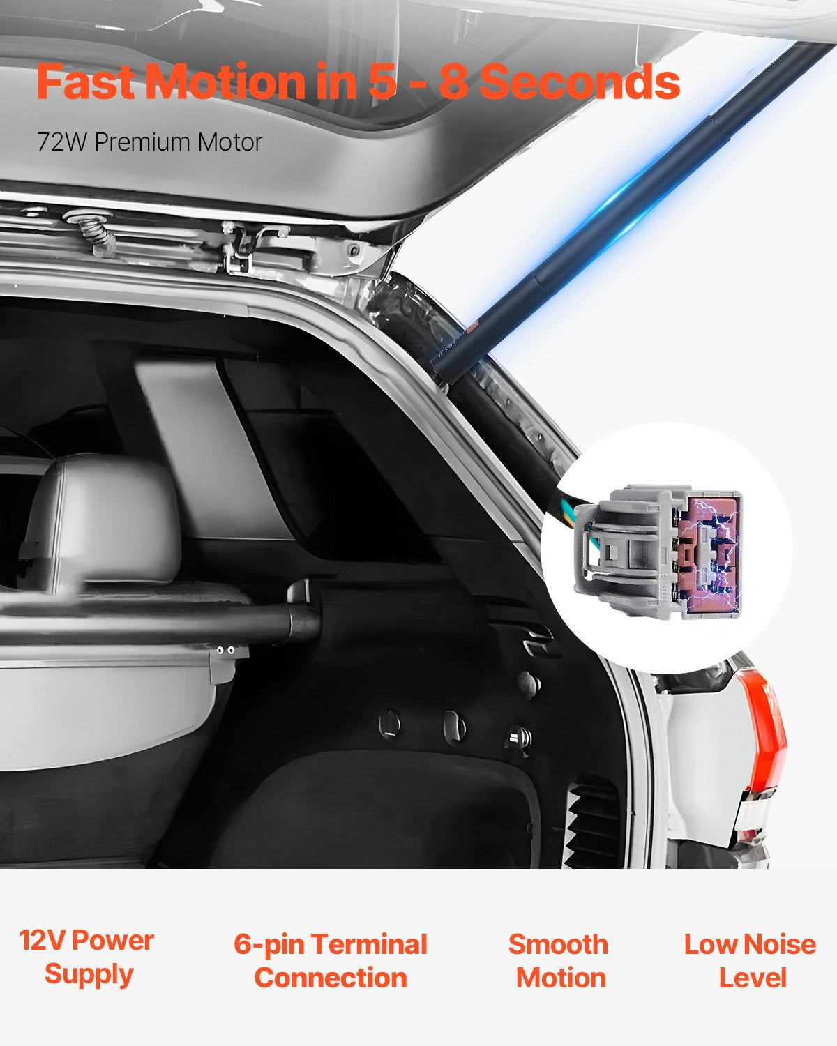 VEVOR Rear Liftgate Strut Left Compatible with 2011-2012 Grand Cherokee WK2s 