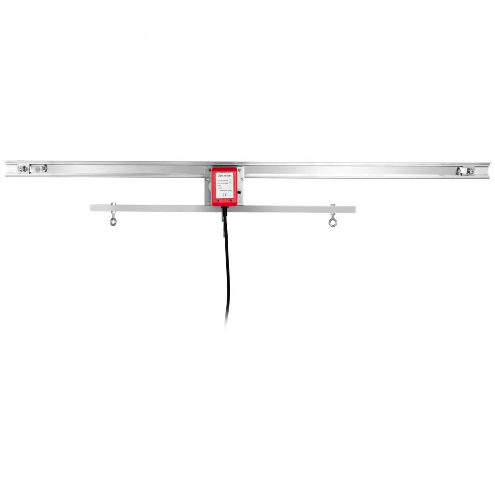 VEVOR Adjustable Indoor Grow Light Mover, 10.8 ft Light Rail Mover Kit 10 r/min, Mover Motor w on/off Button, Three Moving Rails, 0-120 Second Adjustable Time Delay, for Hydroponic Lighting System 