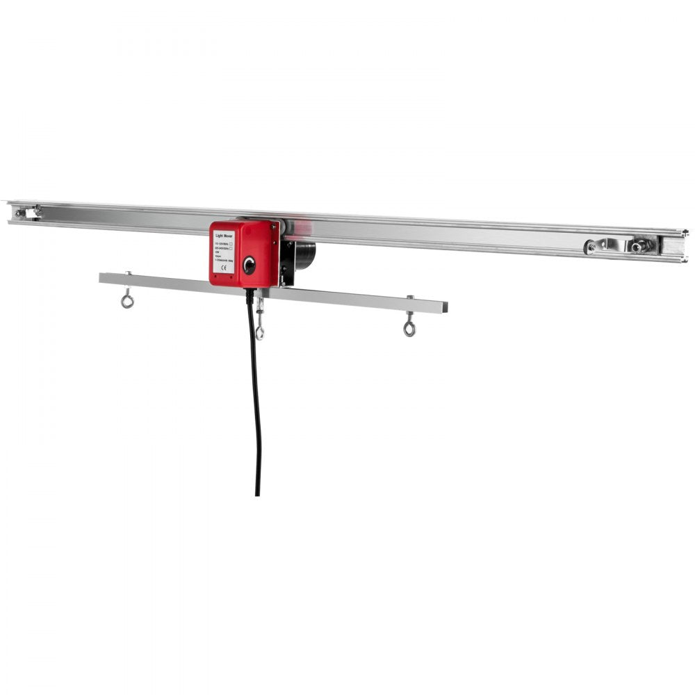 VEVOR Adjustable Indoor Grow Light Mover, 10.8 ft Light Rail Mover Kit 10 r/min, Mover Motor w on/off Button, Three Moving Rails, 0-120 Second Adjustable Time Delay, for Hydroponic Lighting System 