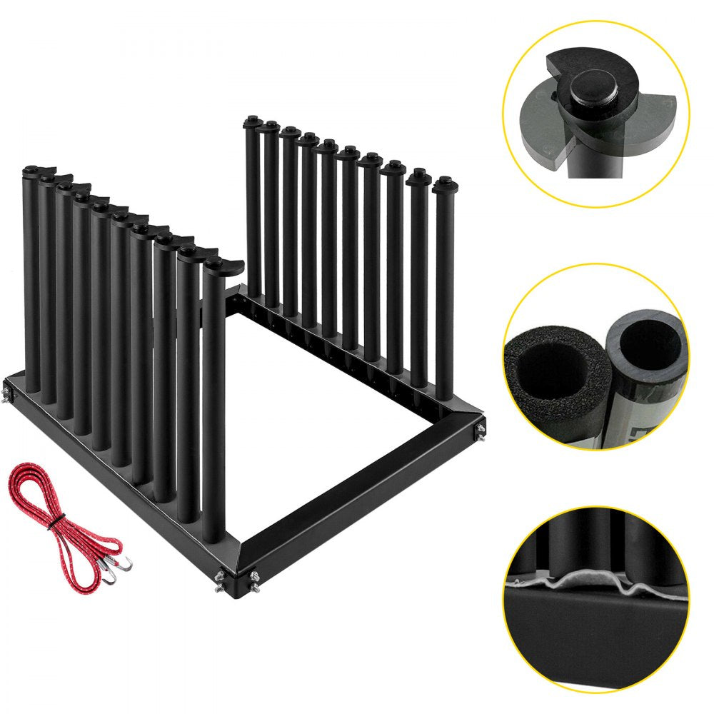 VEVOR Windshield Rack, Windshield Truck Rack, 9-Lite Auto Glass Rack, w/ PVC Pad 
