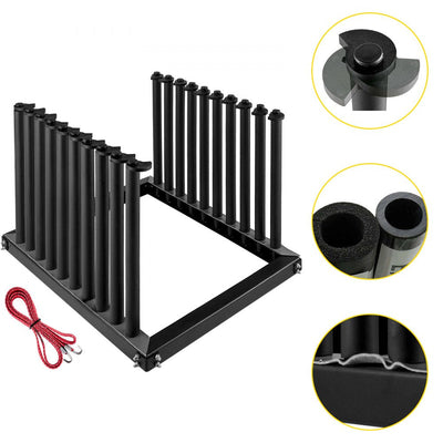 VEVOR Windshield Rack, Windshield Truck Rack, 9-Lite Auto Glass Rack, w/ PVC Pad 