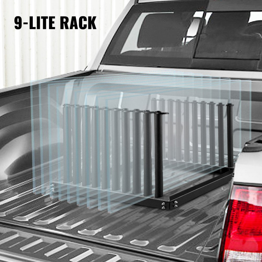 VEVOR Windshield Rack, Windshield Truck Rack, 9-Lite Auto Glass Rack, w/ PVC Pad 