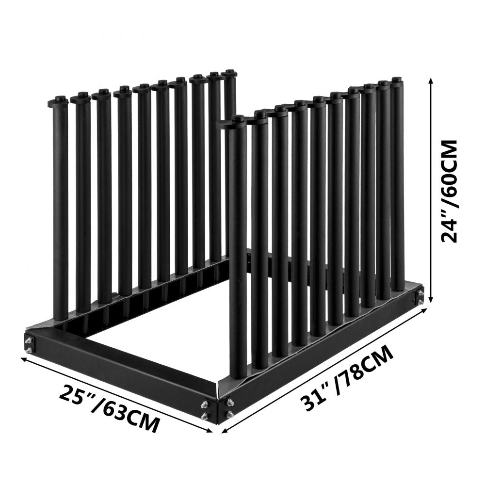 VEVOR Windshield Rack, Windshield Truck Rack, 9-Lite Auto Glass Rack, w/ PVC Pad 