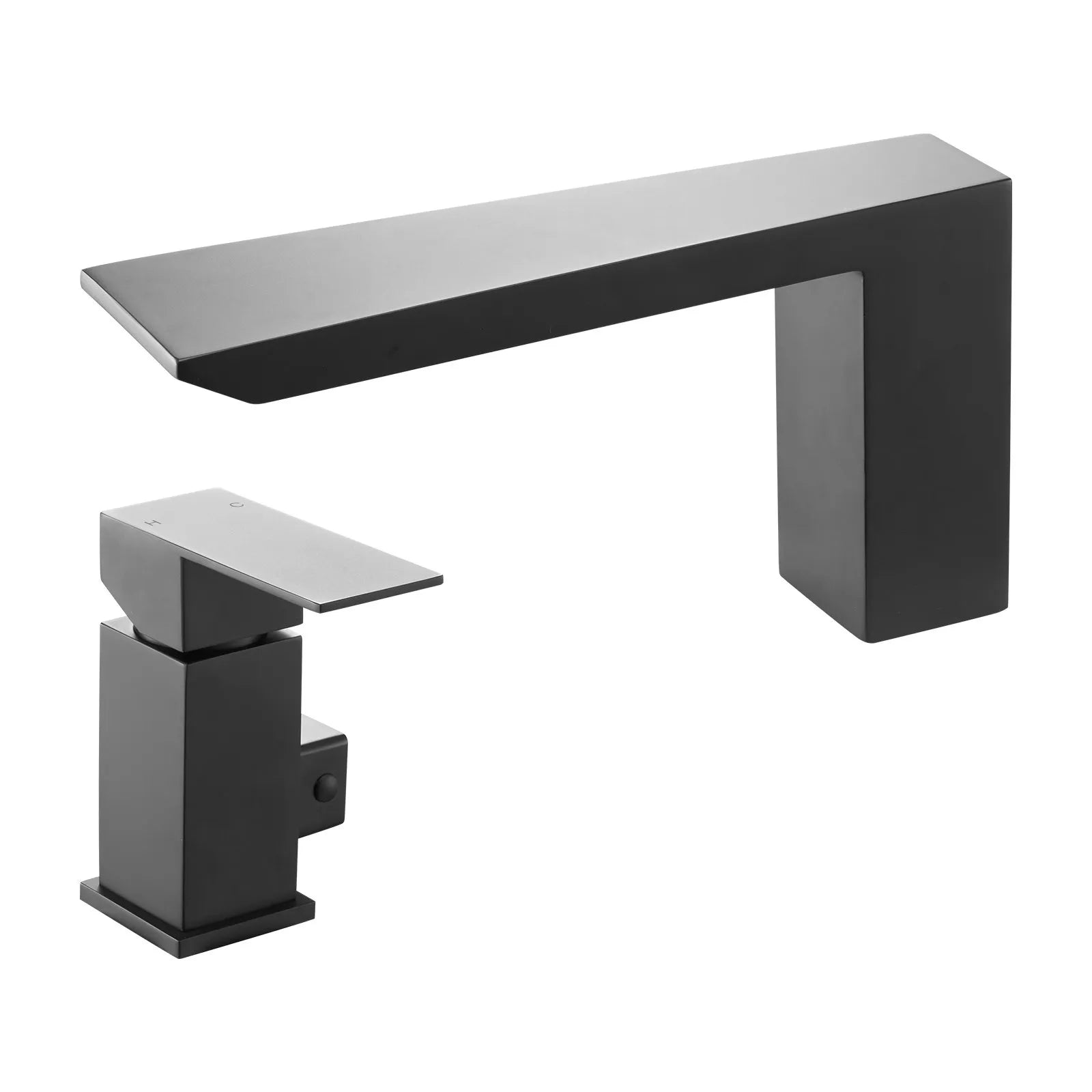 VEVOR Roman Tub Faucet, 3-Hole Bathtub Faucet with Handheld Shower, Matte Black, Stainless Stee 