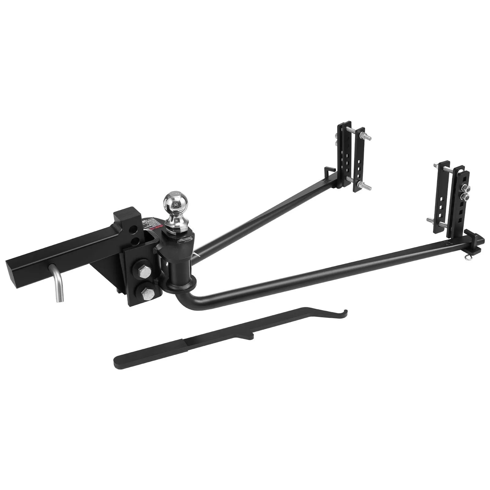 VEVOR Weight Distribution Hitch, 12000 lbs Max Towing & 1200 lbs Max Tongue, Weight Distributing Hitches Kit with Sway Control Includes 2 in Shank & 2-5/16 in Ball, Load Leveling Hitch for Trailers 