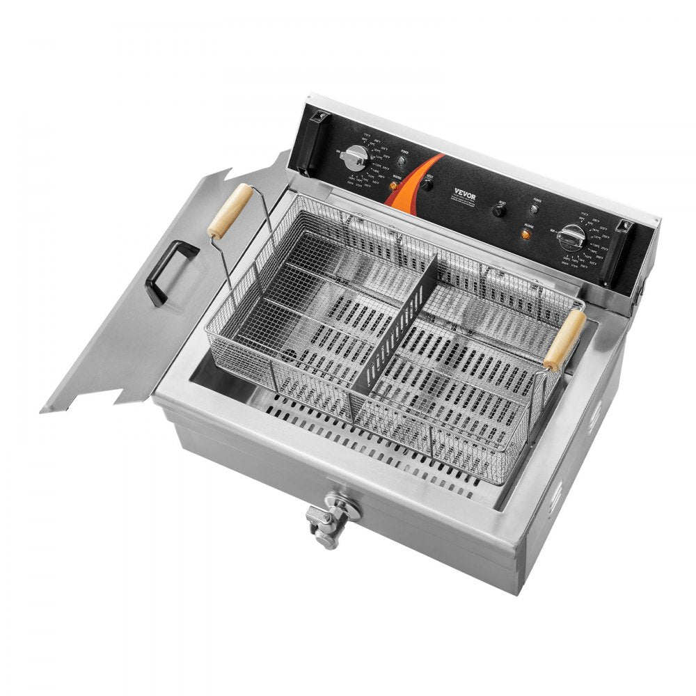 VEVOR Commercial Electric Deep Fryer Countertop Deep Fryer 3000W 30.6Qt / 29L 