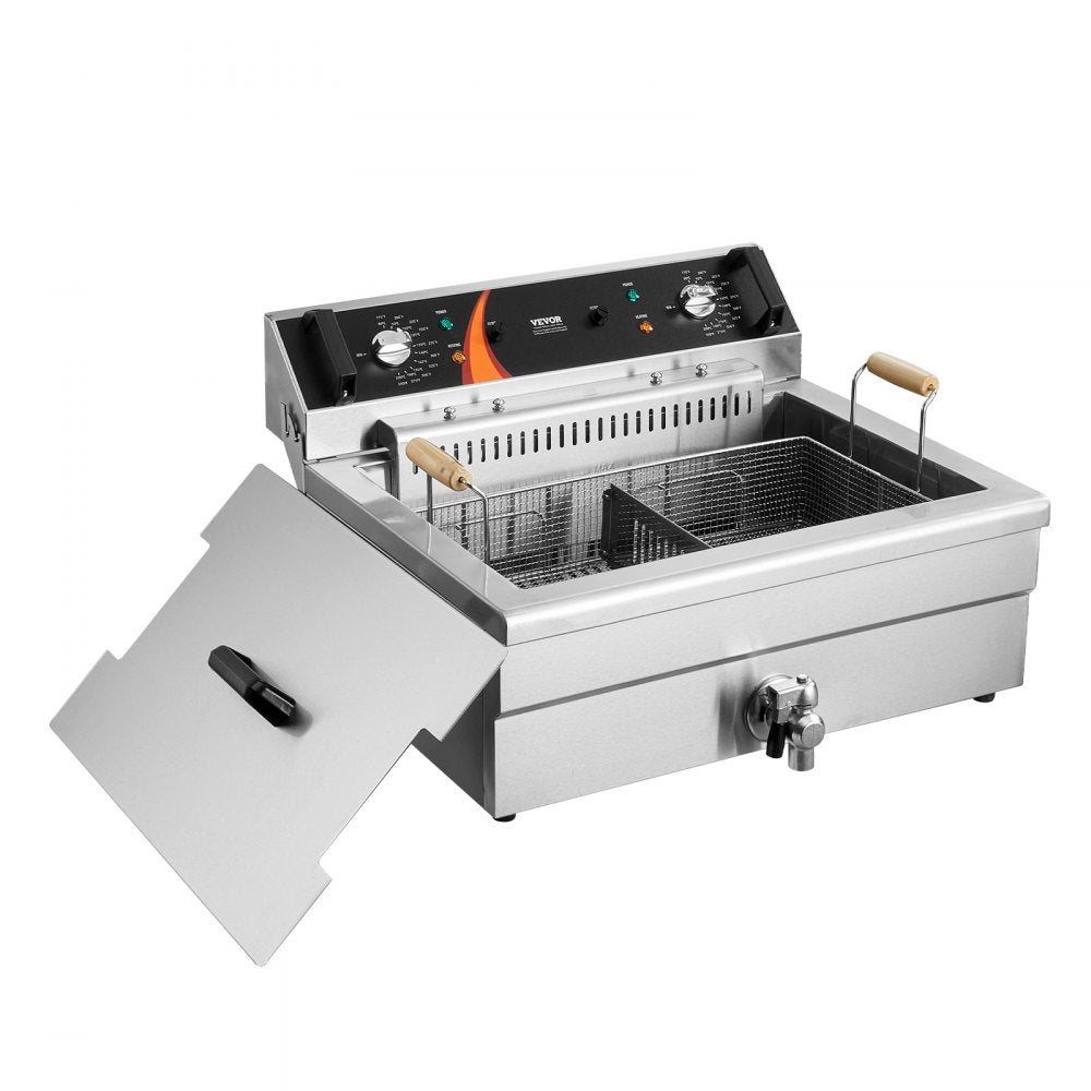 VEVOR Commercial Electric Deep Fryer Countertop Deep Fryer 3000W 30.6Qt / 29L 