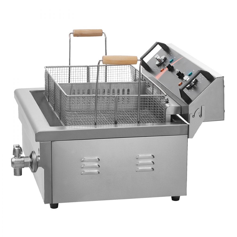 VEVOR Commercial Electric Deep Fryer Countertop Deep Fryer 3000W 30.6Qt / 29L 