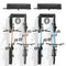 VEVOR Bike Storage Rack, 4 Bike Racks and 2 Helmets Hooks, Wall Mount Bike Storage Hanger, Home & Garage Organizer, Customizable for Various Bike Sizes, Adjustable Holder, Holds Up to 200 lbs, 32-inch