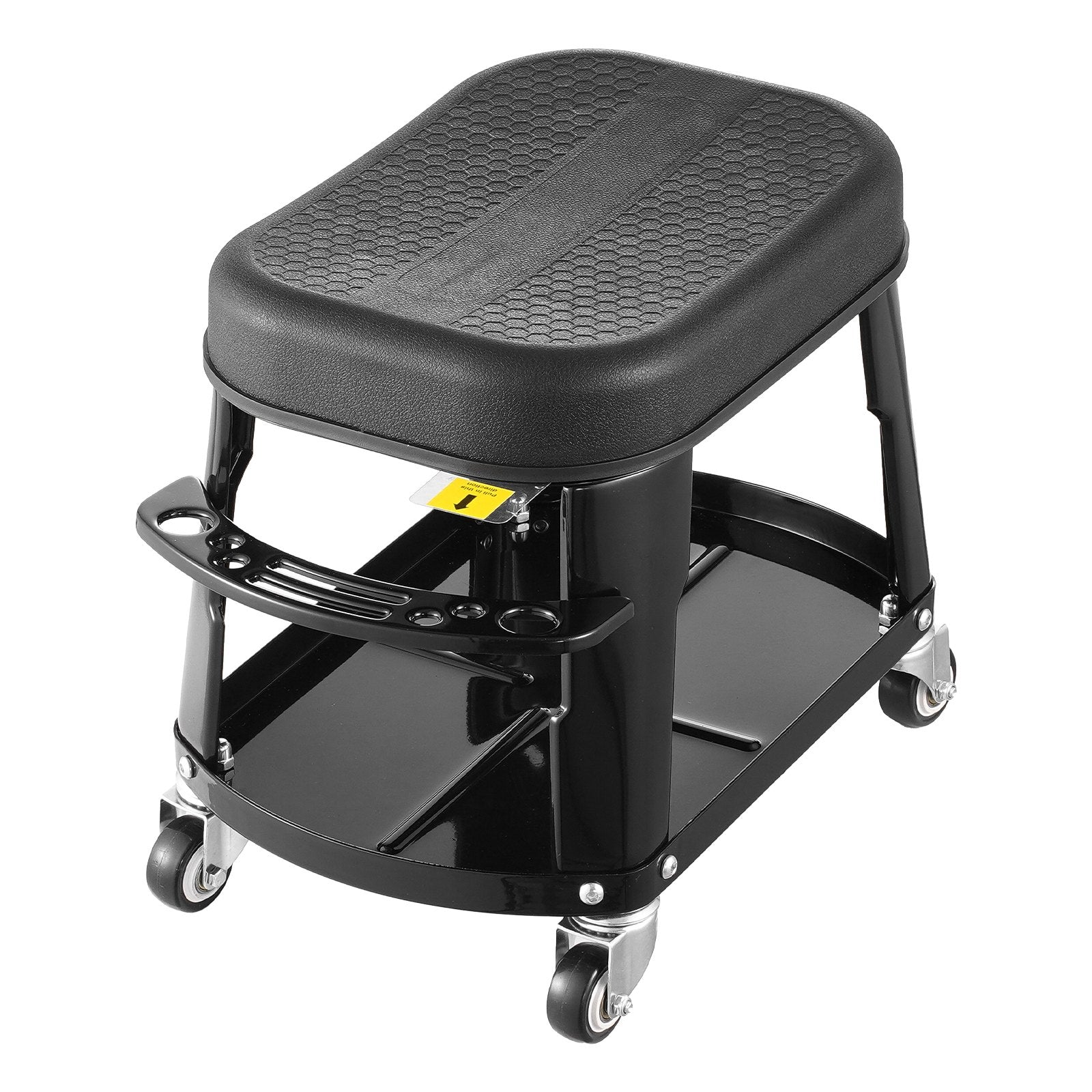 VEVOR Mechanic Stool Rolling Workshop Seat 300 lbs Load with Wheels & Tool Tray 