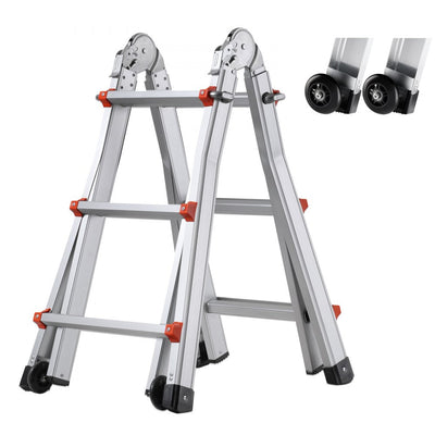 VEVOR Telescoping Ladder A Frame 10 FT Extension Multi-Function for Homework 
