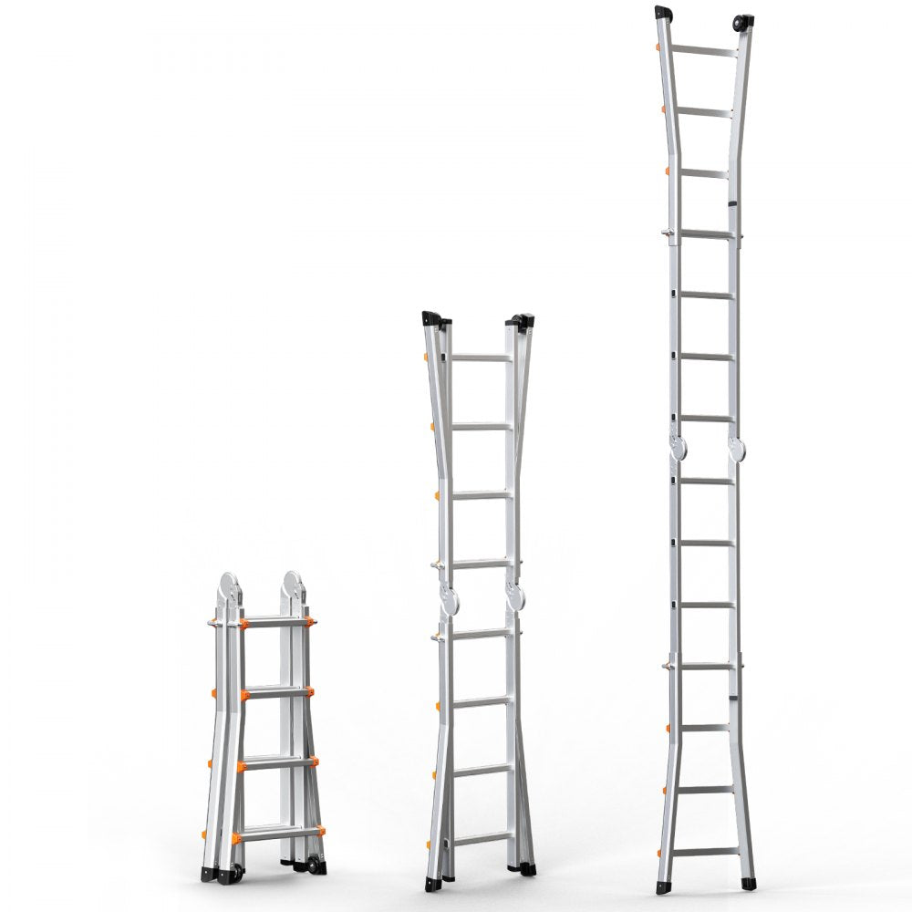 VEVOR Telescoping Ladder A Frame 13 FT Extension Multi-Function for Homework 