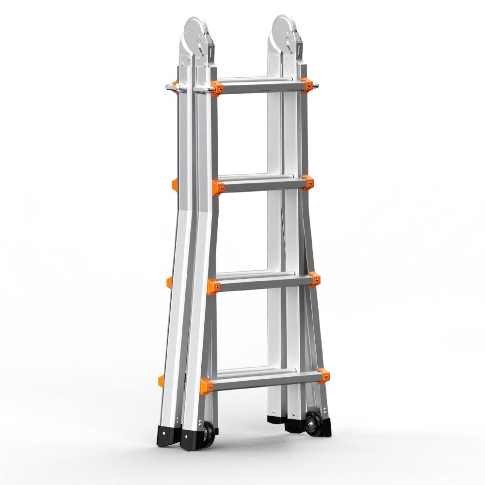 VEVOR Telescoping Ladder A Frame 13 FT Extension Multi-Function for Homework 