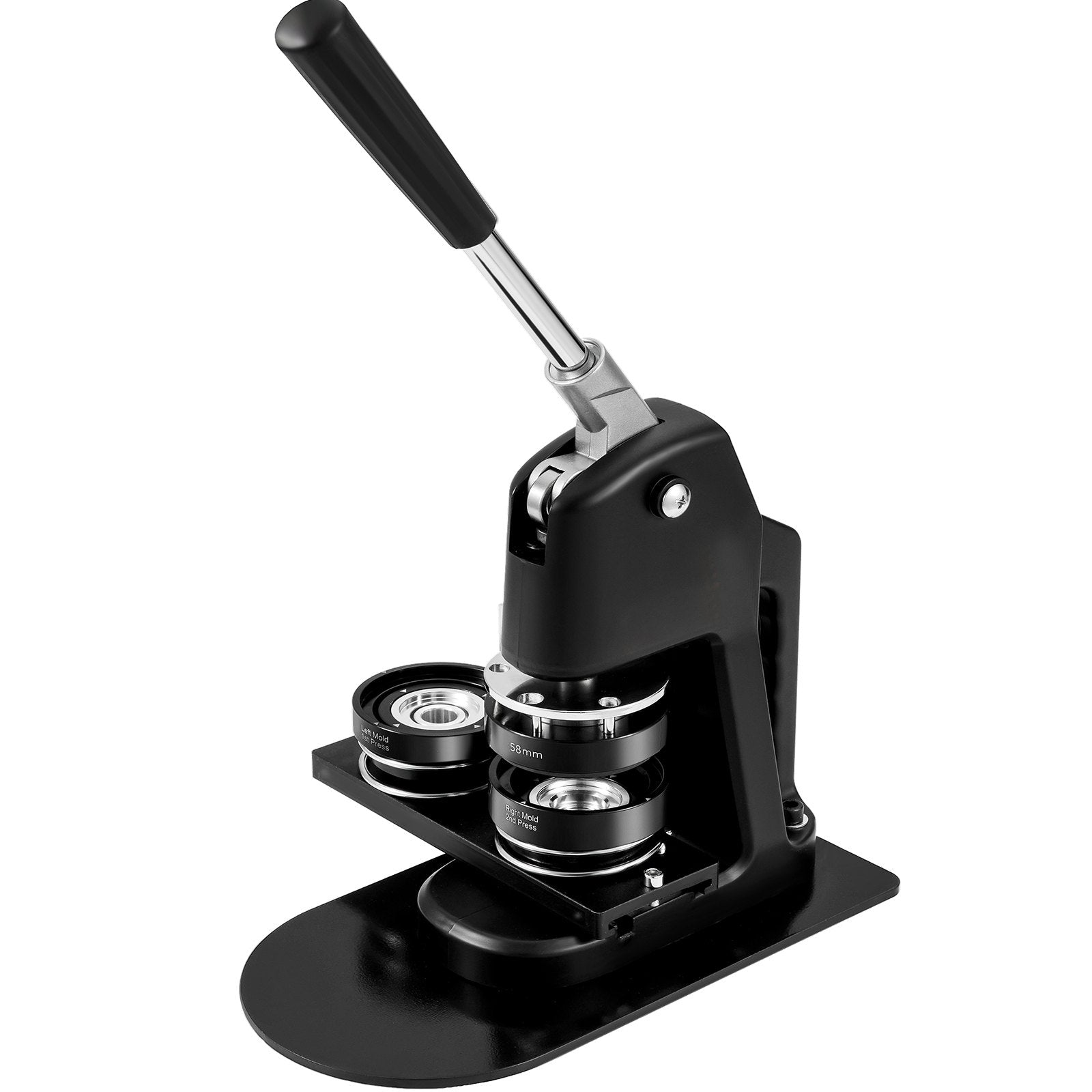 VEVOR Button Maker Machine, Multiple Sizes 1+2.25 Inch Badge Punch Press Kit, Children DIY Gifts Pin Maker, Button Making Supplies with 500pcs Button Parts & Circle Cutter & Magic Book 